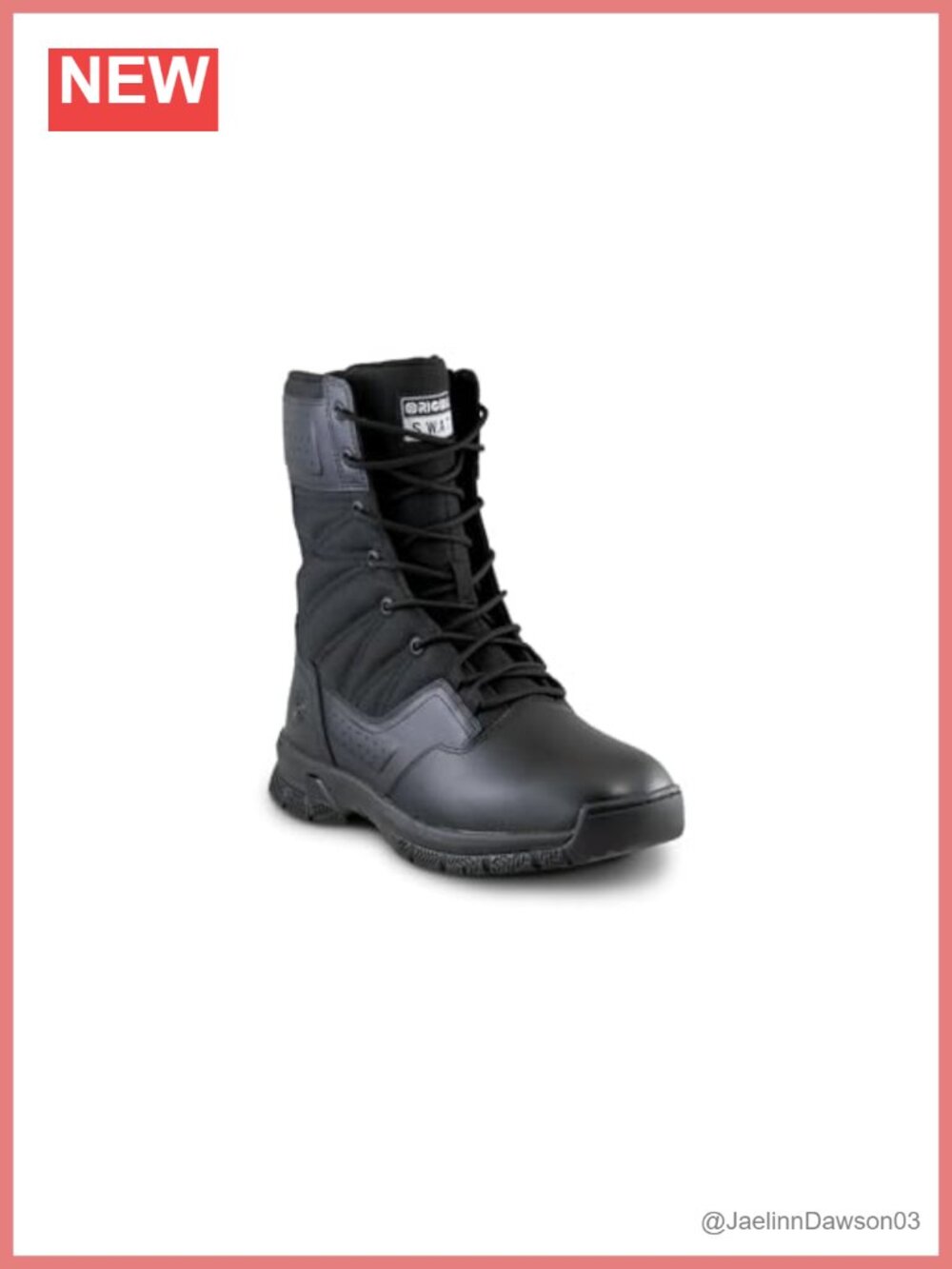 Leather Side Zip Polishable Toe Work Boot 8 Inch